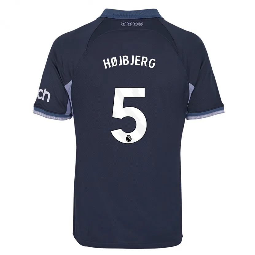 Danxen Niño Camiseta Pierre-Emile Højbjerg #5 Azul Oscuro 2ª Equipación 2023/24 La Camisa