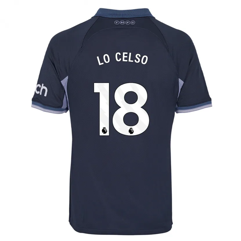 Danxen Niño Camiseta Giovani Lo Celso #18 Azul Oscuro 2ª Equipación 2023/24 La Camisa