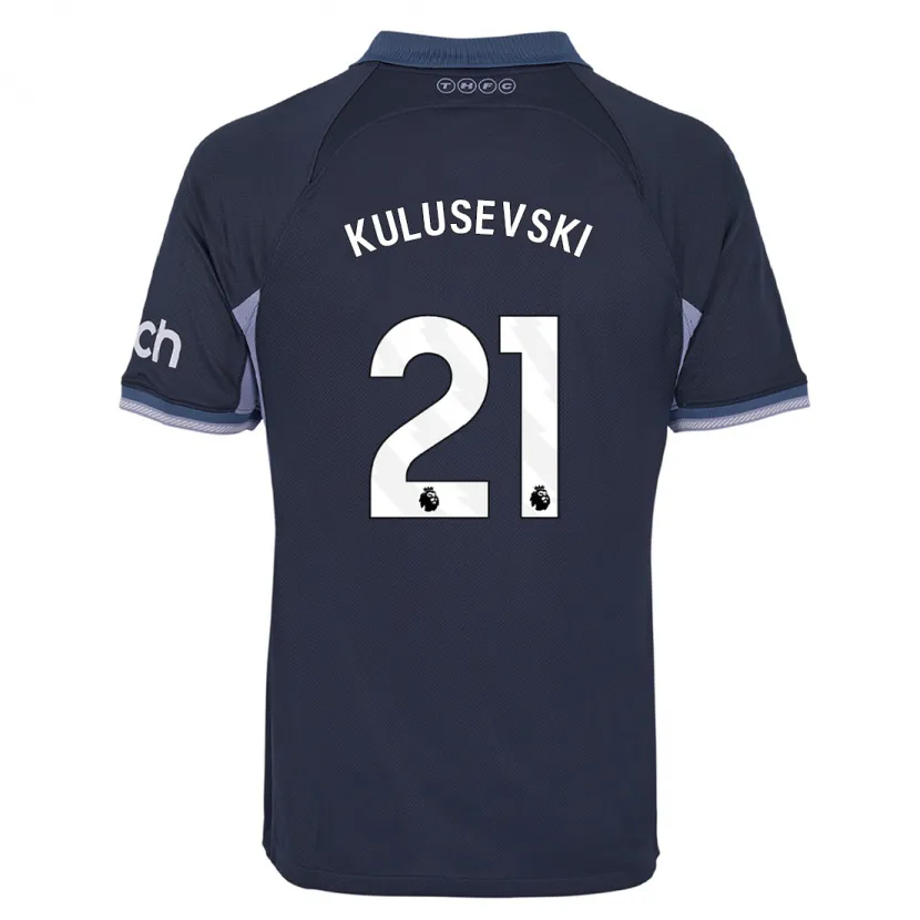 Danxen Niño Camiseta Dejan Kulusevski #21 Azul Oscuro 2ª Equipación 2023/24 La Camisa