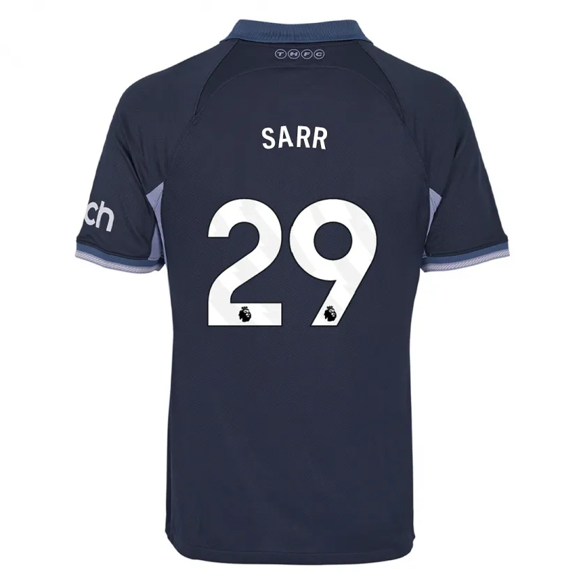 Danxen Niño Camiseta Pape Matar Sarr #29 Azul Oscuro 2ª Equipación 2023/24 La Camisa