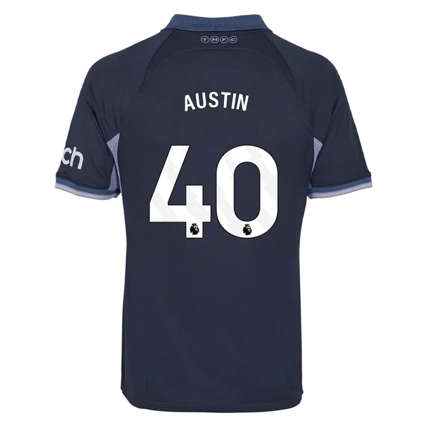 Danxen Niño Camiseta Brandon Austin #40 Azul Oscuro 2ª Equipación 2023/24 La Camisa