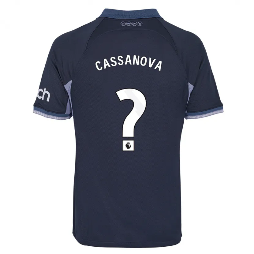 Danxen Niño Camiseta Dante Cassanova #0 Azul Oscuro 2ª Equipación 2023/24 La Camisa