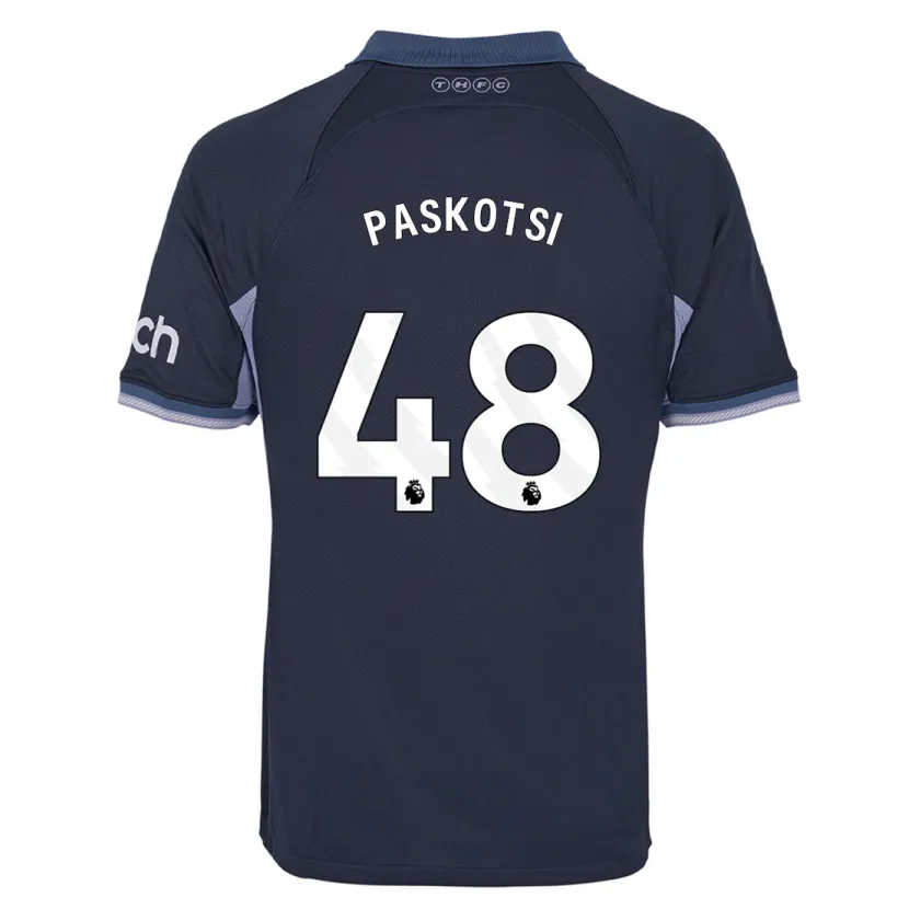 Danxen Niño Camiseta Maksim Paskotsi #48 Azul Oscuro 2ª Equipación 2023/24 La Camisa