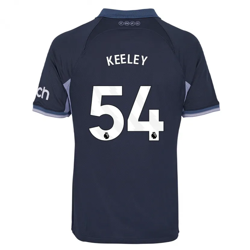 Danxen Niño Camiseta Josh Keeley #54 Azul Oscuro 2ª Equipación 2023/24 La Camisa