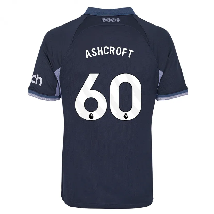 Danxen Niño Camiseta Tyrell Ashcroft #60 Azul Oscuro 2ª Equipación 2023/24 La Camisa