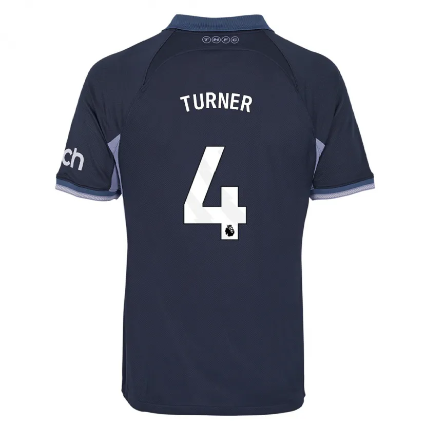 Danxen Niño Camiseta Amy Turner #4 Azul Oscuro 2ª Equipación 2023/24 La Camisa