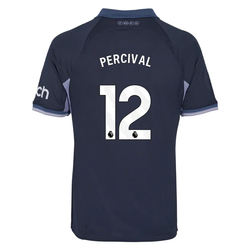 Danxen Niño Camiseta Ria Percival #12 Azul Oscuro 2ª Equipación 2023/24 La Camisa