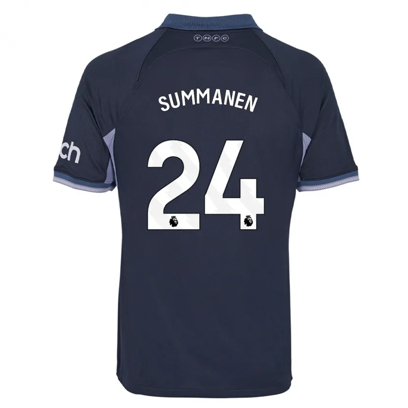 Danxen Niño Camiseta Eveliina Summanen #24 Azul Oscuro 2ª Equipación 2023/24 La Camisa