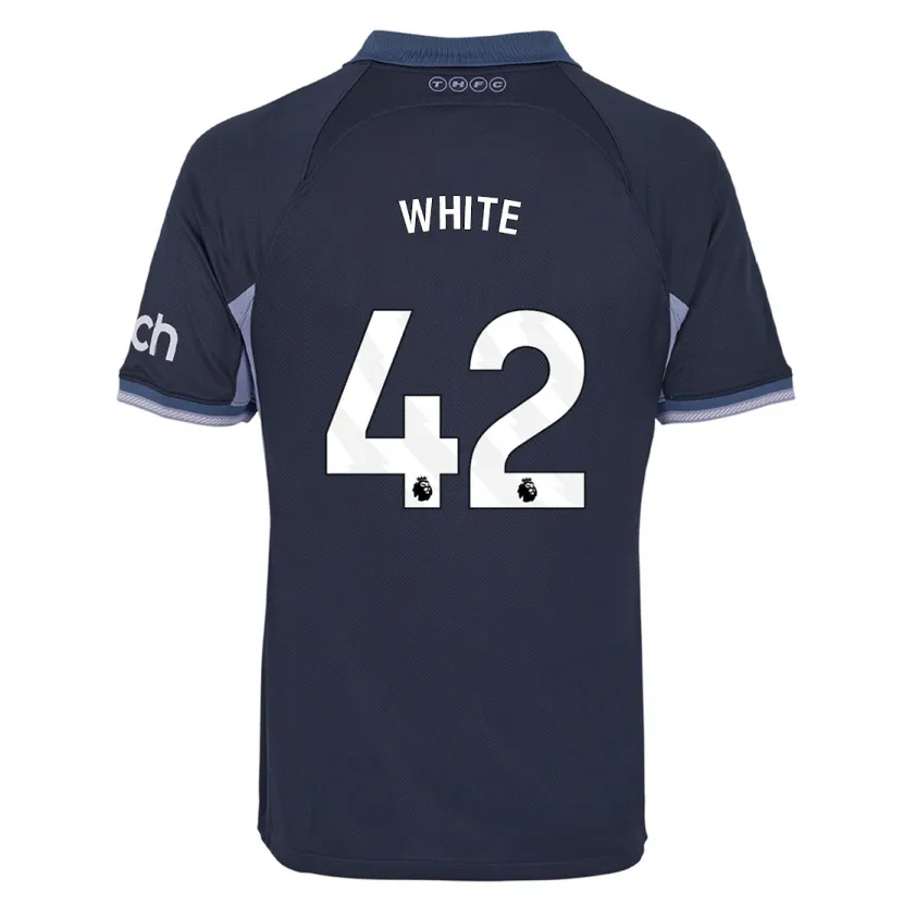 Danxen Niño Camiseta Harvey White #42 Azul Oscuro 2ª Equipación 2023/24 La Camisa