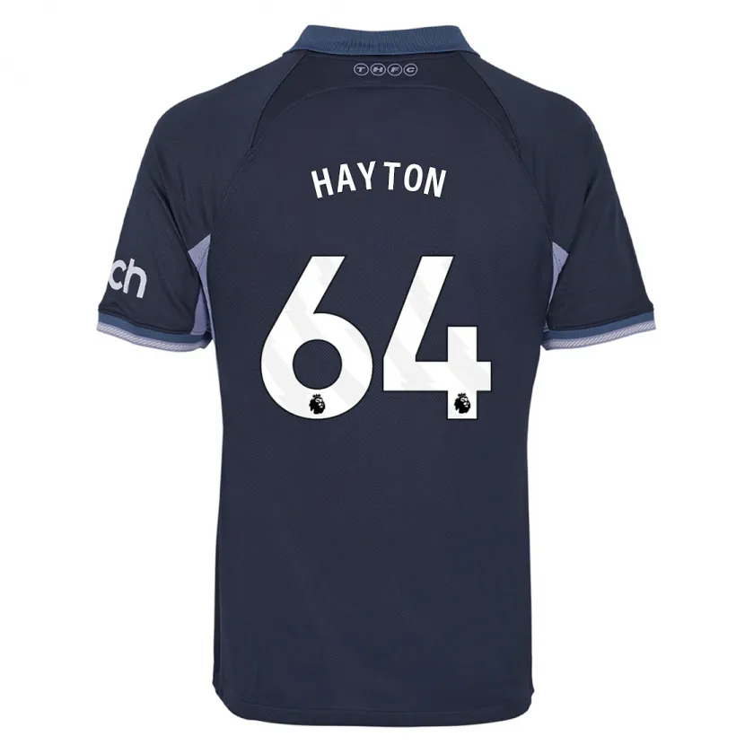 Danxen Niño Camiseta Adam Hayton #64 Azul Oscuro 2ª Equipación 2023/24 La Camisa