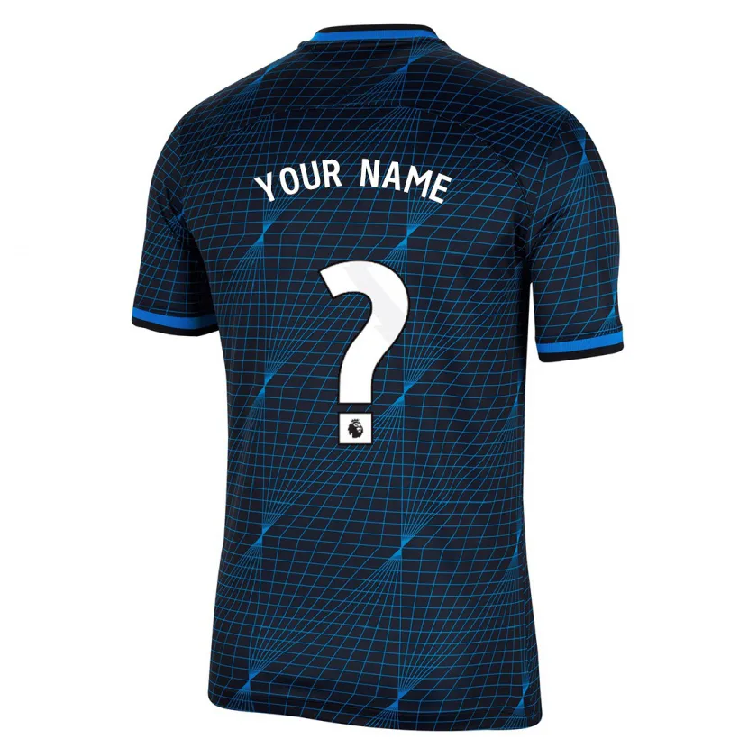 Danxen Niño Camiseta Su Nombre #0 Azul Oscuro 2ª Equipación 2023/24 La Camisa