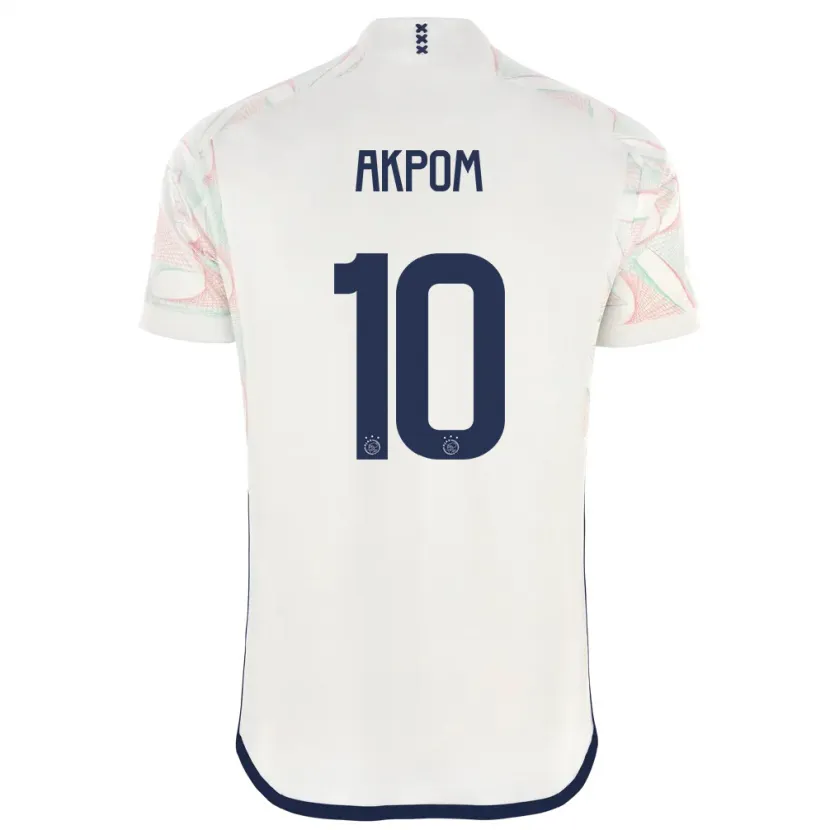 Danxen Niño Camiseta Chuba Akpom #10 Blanco 2ª Equipación 2023/24 La Camisa