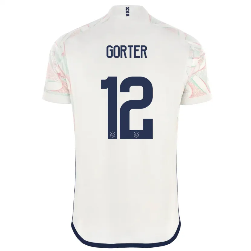 Danxen Niño Camiseta Jay Gorter #12 Blanco 2ª Equipación 2023/24 La Camisa