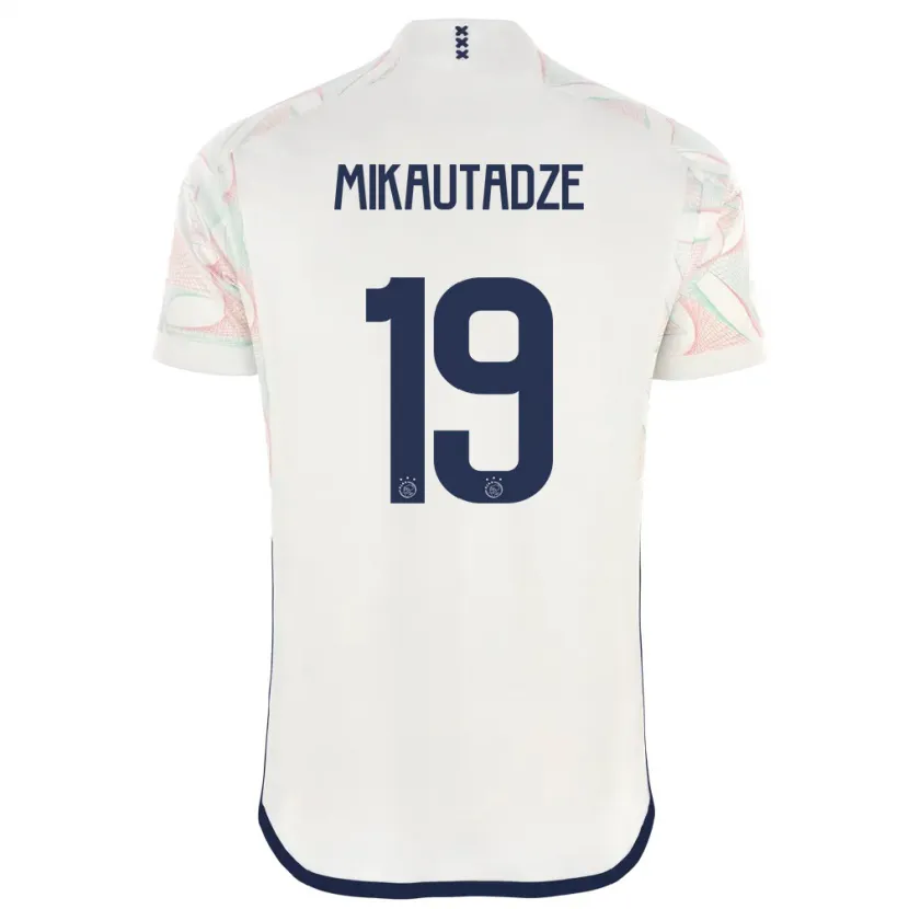 Danxen Niño Camiseta Georges Mikautadze #19 Blanco 2ª Equipación 2023/24 La Camisa