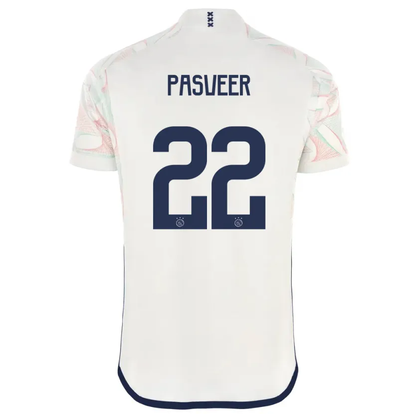 Danxen Niño Camiseta Remko Pasveer #22 Blanco 2ª Equipación 2023/24 La Camisa