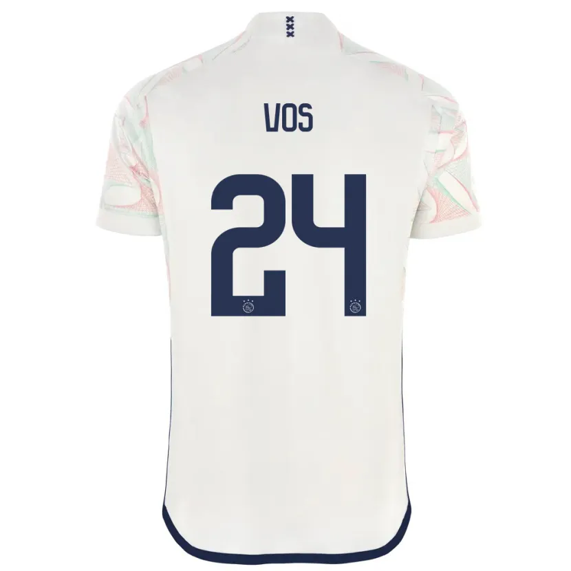 Danxen Niño Camiseta Silvano Vos #24 Blanco 2ª Equipación 2023/24 La Camisa