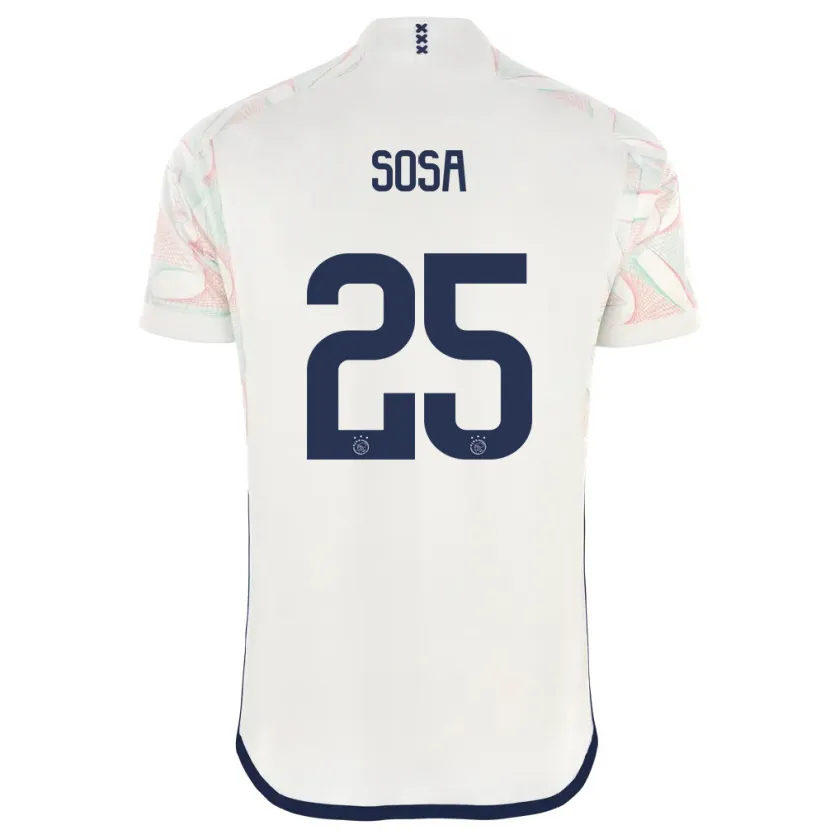 Danxen Niño Camiseta Borna Sosa #25 Blanco 2ª Equipación 2023/24 La Camisa