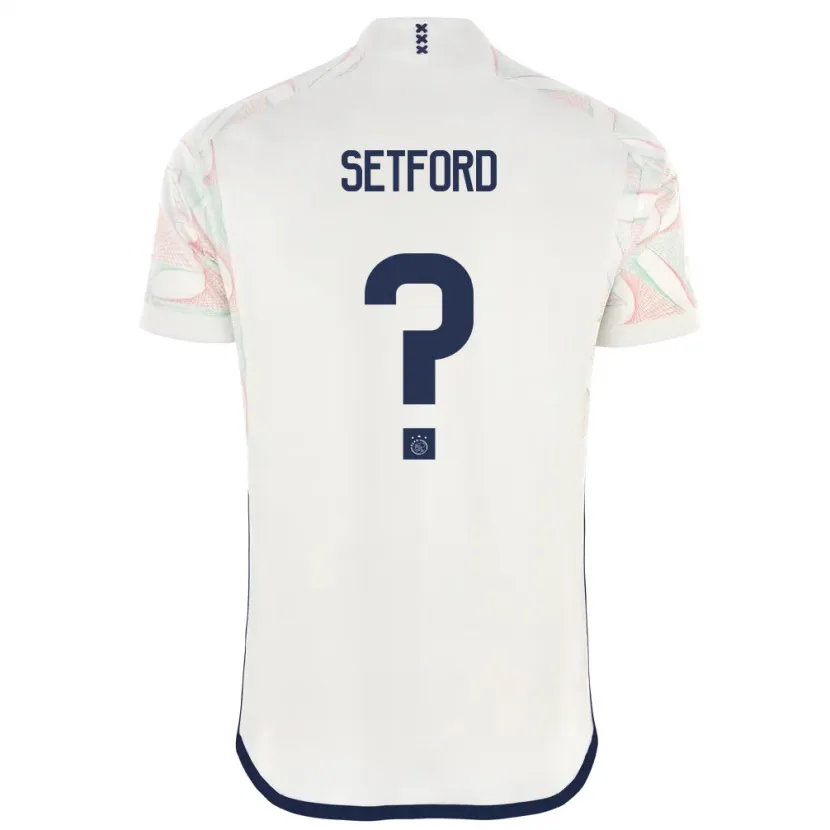 Danxen Niño Camiseta Charlie Setford #0 Blanco 2ª Equipación 2023/24 La Camisa