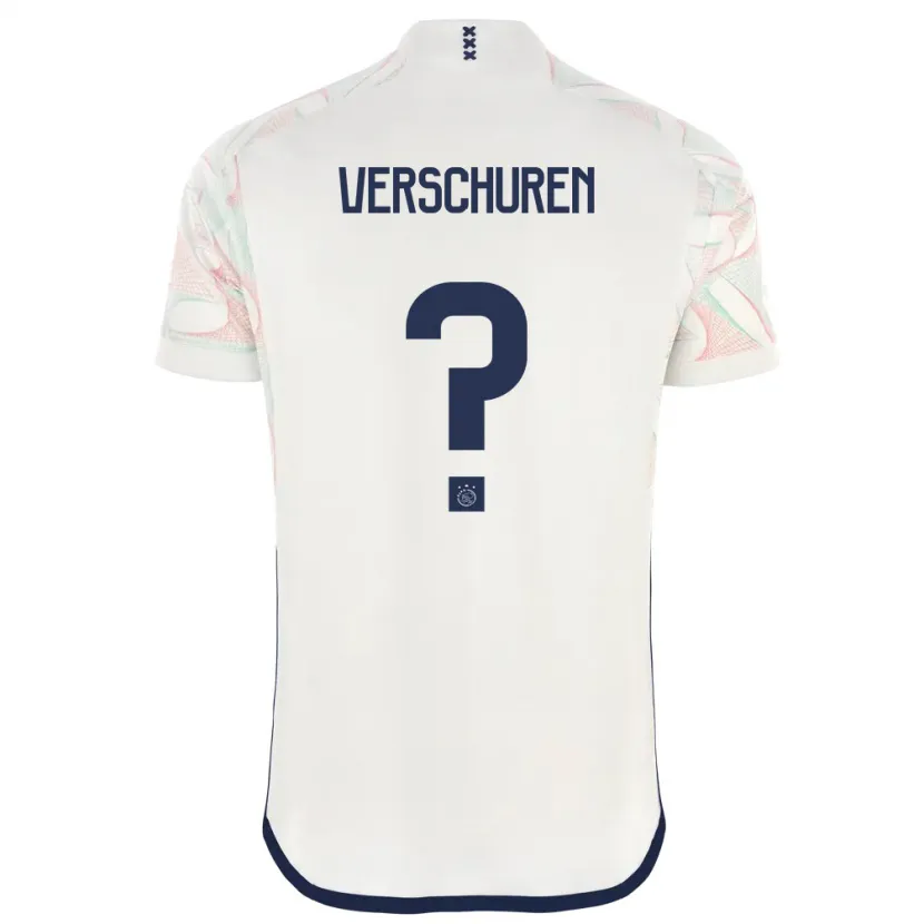 Danxen Niño Camiseta Nick Verschuren #0 Blanco 2ª Equipación 2023/24 La Camisa