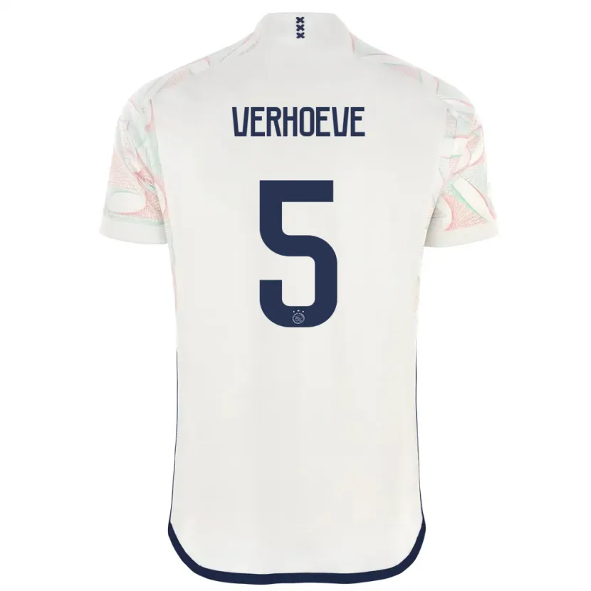 Danxen Niño Camiseta Soraya Verhoeve #5 Blanco 2ª Equipación 2023/24 La Camisa