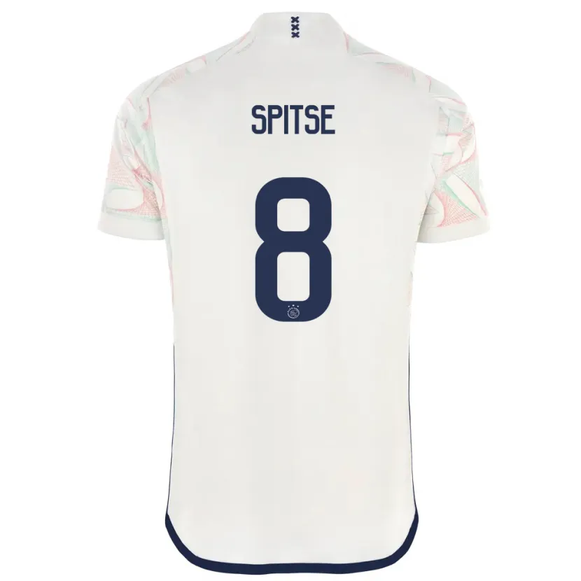 Danxen Niño Camiseta Sherida Spitse #8 Blanco 2ª Equipación 2023/24 La Camisa