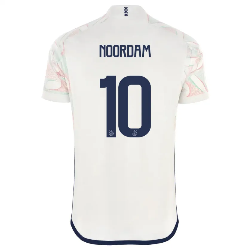 Danxen Niño Camiseta Nadine Noordam #10 Blanco 2ª Equipación 2023/24 La Camisa