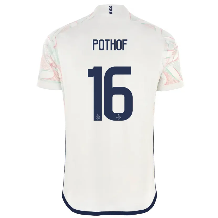 Danxen Niño Camiseta Isa Pothof #16 Blanco 2ª Equipación 2023/24 La Camisa