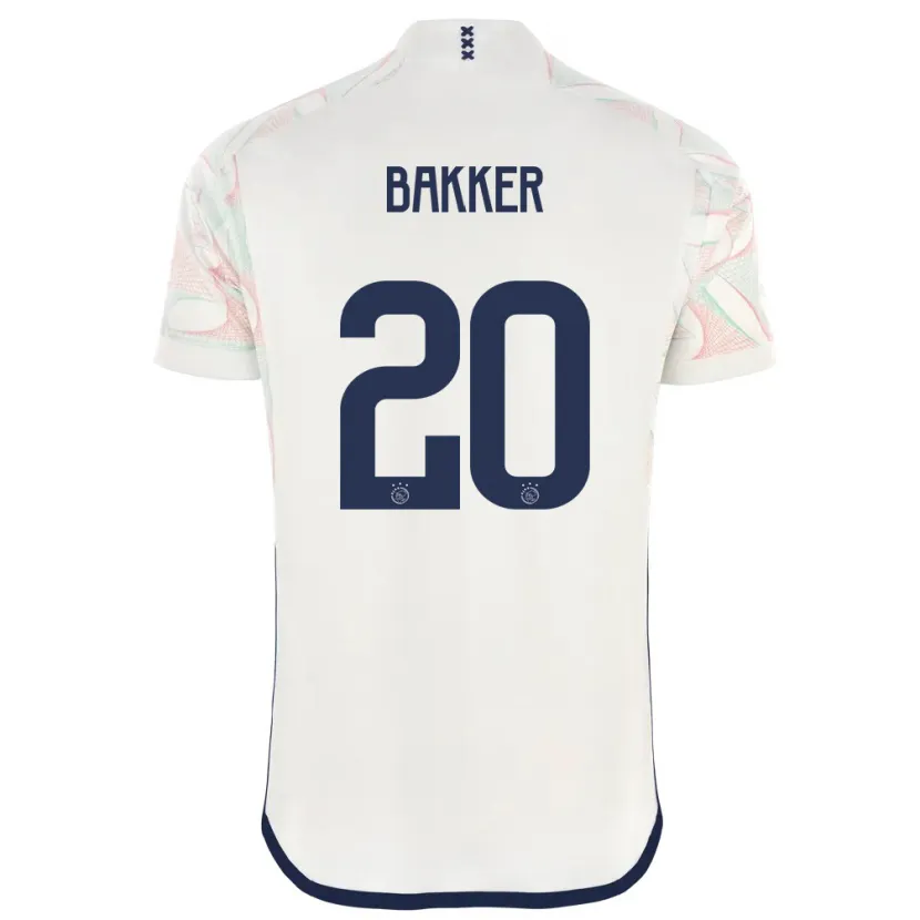 Danxen Niño Camiseta Eshly Bakker #20 Blanco 2ª Equipación 2023/24 La Camisa