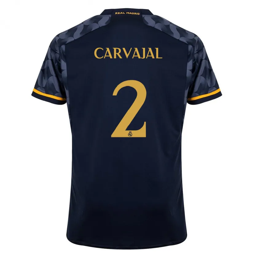 Danxen Niño Camiseta Daniel Carvajal #2 Azul Oscuro 2ª Equipación 2023/24 La Camisa