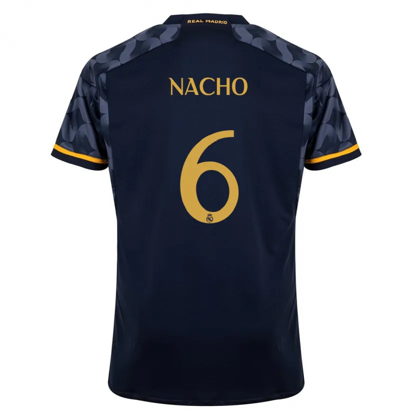 Danxen Niño Camiseta Nacho Fernández #6 Azul Oscuro 2ª Equipación 2023/24 La Camisa