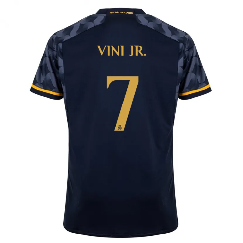 Danxen Niño Camiseta Vinicius Junior #7 Azul Oscuro 2ª Equipación 2023/24 La Camisa