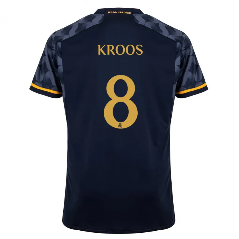 Danxen Niño Camiseta Toni Kroos #8 Azul Oscuro 2ª Equipación 2023/24 La Camisa