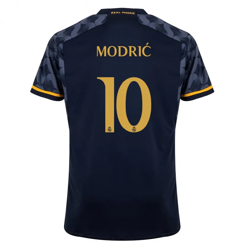 Danxen Niño Camiseta Luka Modric #10 Azul Oscuro 2ª Equipación 2023/24 La Camisa