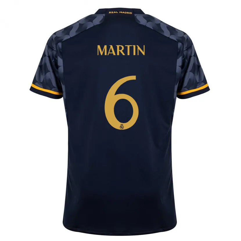 Danxen Niño Camiseta Mario Martín #6 Azul Oscuro 2ª Equipación 2023/24 La Camisa