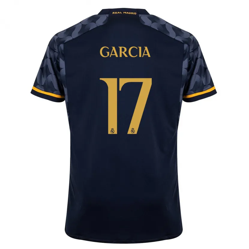 Danxen Niño Camiseta Gonzalo García #17 Azul Oscuro 2ª Equipación 2023/24 La Camisa