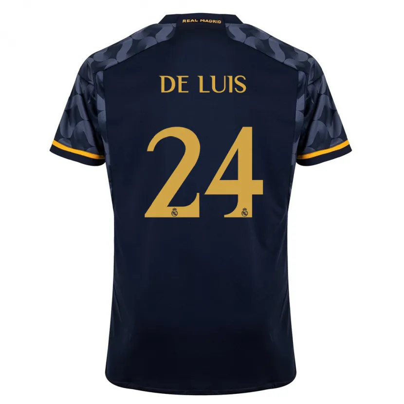 Danxen Niño Camiseta Mario De Luis #24 Azul Oscuro 2ª Equipación 2023/24 La Camisa