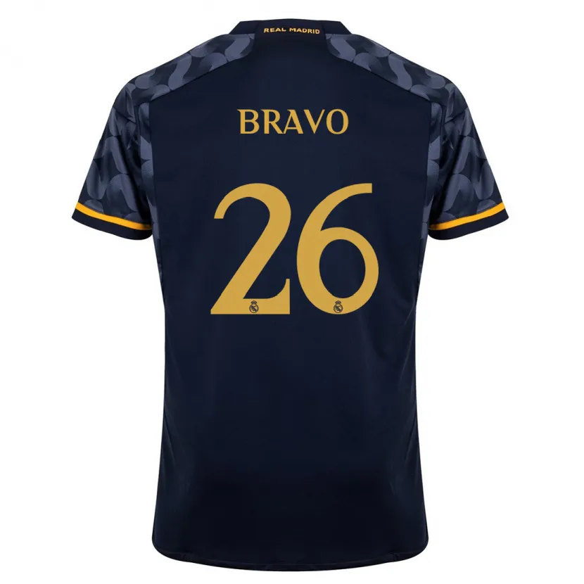 Danxen Niño Camiseta Iker Bravo #26 Azul Oscuro 2ª Equipación 2023/24 La Camisa