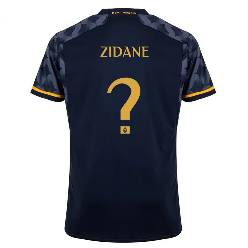 Danxen Niño Camiseta Elyaz Zidane #0 Azul Oscuro 2ª Equipación 2023/24 La Camisa