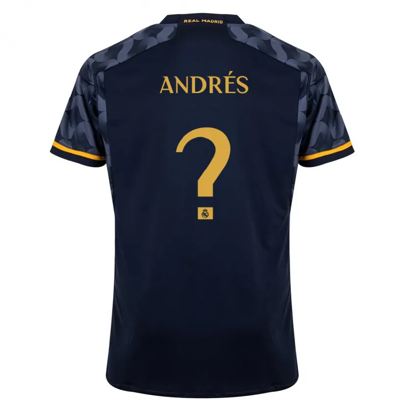 Danxen Niño Camiseta Chema Andrés #0 Azul Oscuro 2ª Equipación 2023/24 La Camisa