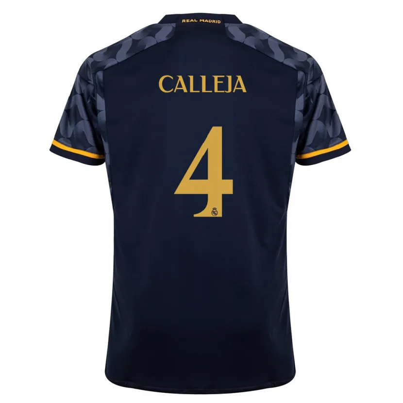 Danxen Niño Camiseta Jaime Calleja #4 Azul Oscuro 2ª Equipación 2023/24 La Camisa