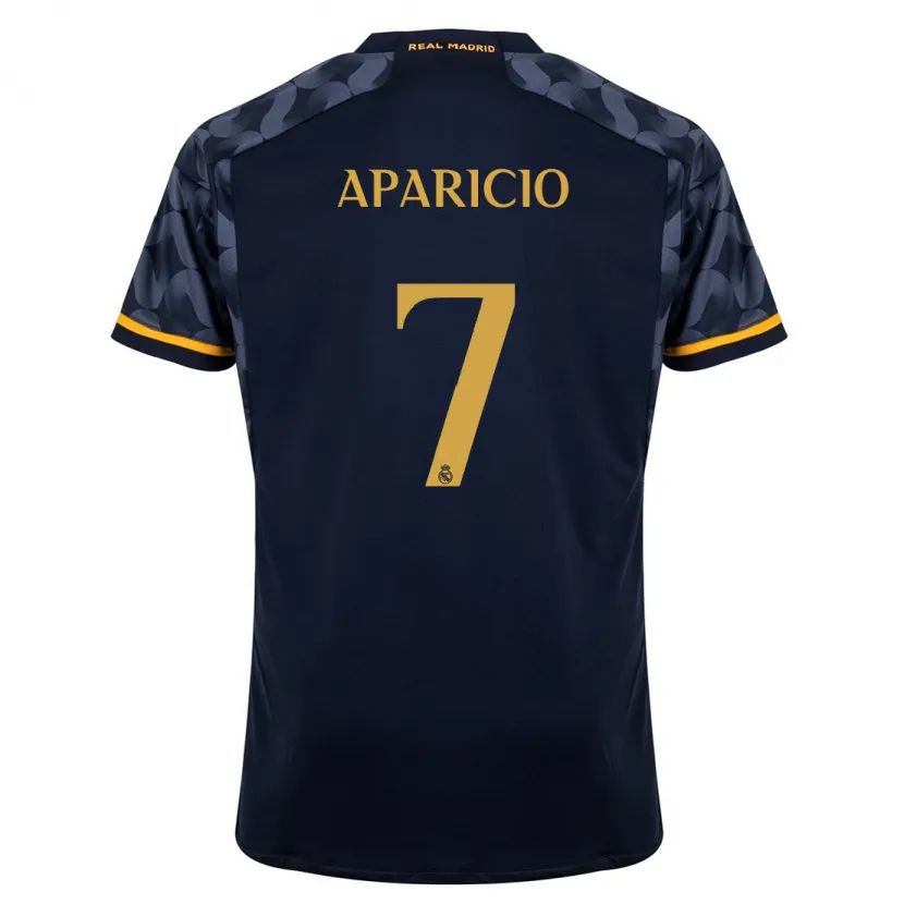 Danxen Niño Camiseta Esteban Aparicio #7 Azul Oscuro 2ª Equipación 2023/24 La Camisa