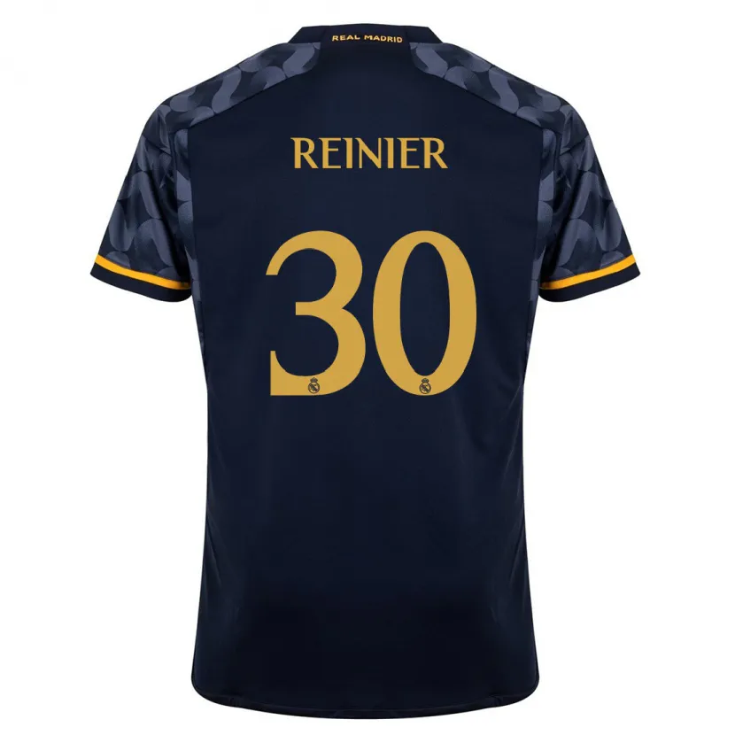 Danxen Niño Camiseta Reinier #30 Azul Oscuro 2ª Equipación 2023/24 La Camisa