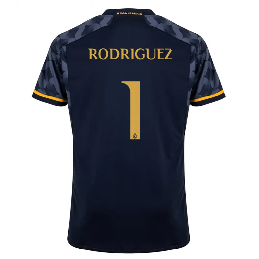 Danxen Niño Camiseta Misa Rodriguez #1 Azul Oscuro 2ª Equipación 2023/24 La Camisa