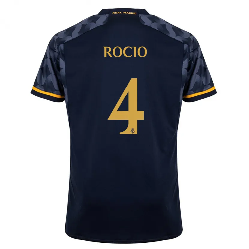 Danxen Niño Camiseta Rocio Galvez #4 Azul Oscuro 2ª Equipación 2023/24 La Camisa