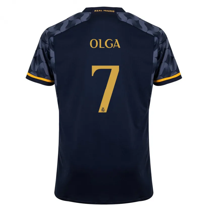 Danxen Niño Camiseta Olga Carmona #7 Azul Oscuro 2ª Equipación 2023/24 La Camisa