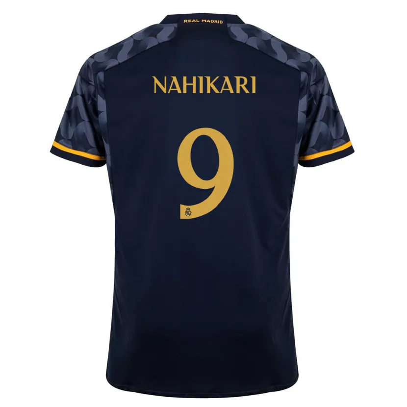 Danxen Niño Camiseta Nahikari Garcia #9 Azul Oscuro 2ª Equipación 2023/24 La Camisa