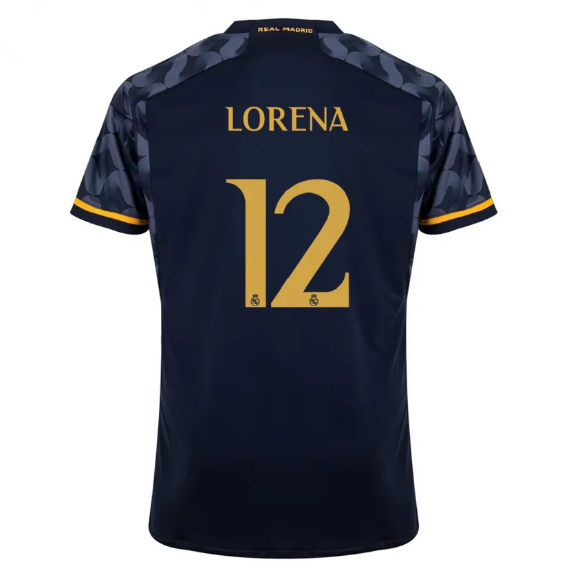 Danxen Niño Camiseta Lorena Navarro #12 Azul Oscuro 2ª Equipación 2023/24 La Camisa