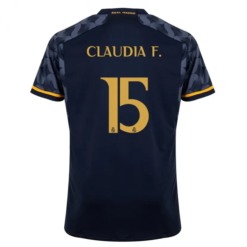 Danxen Niño Camiseta Claudia Florentino #15 Azul Oscuro 2ª Equipación 2023/24 La Camisa