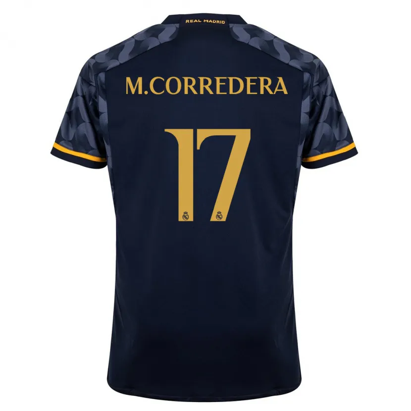 Danxen Niño Camiseta Marta Corredera #17 Azul Oscuro 2ª Equipación 2023/24 La Camisa