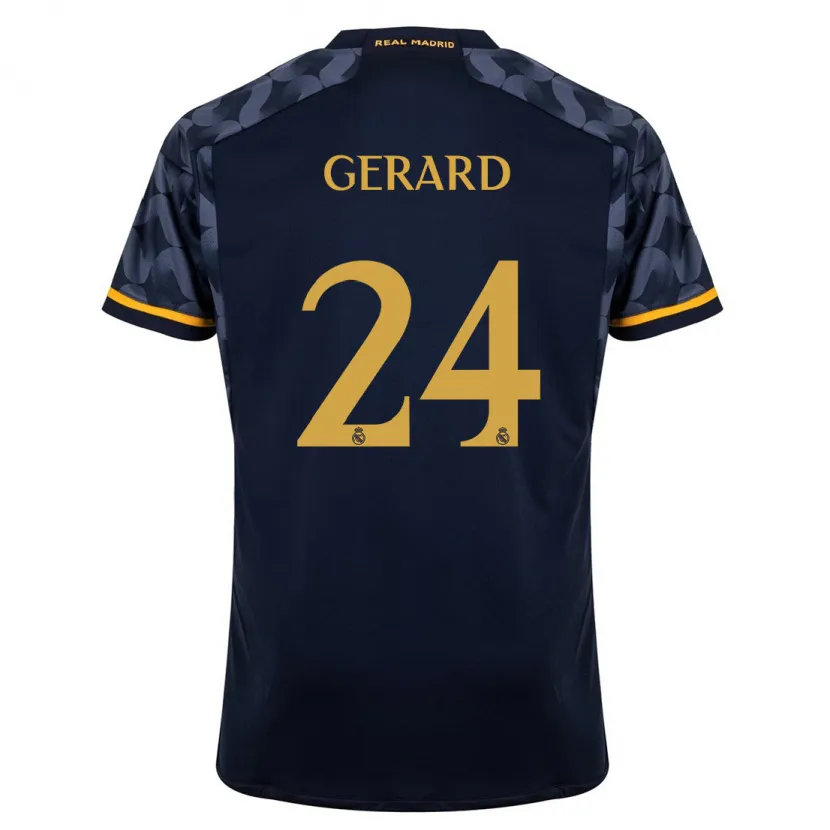 Danxen Niño Camiseta Meline Gerard #24 Azul Oscuro 2ª Equipación 2023/24 La Camisa